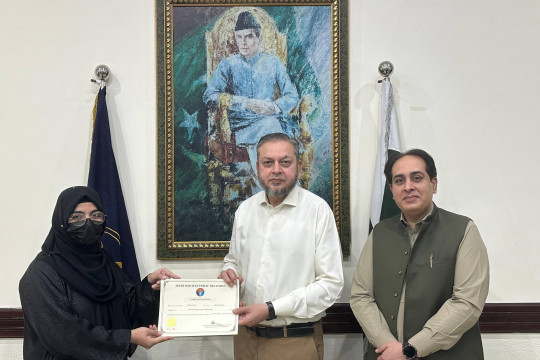 Graduation ceremony of the IUB students who completed the ISPR winter internship 2026