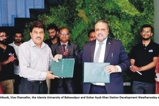 MoU Sign with the Meteorological Department and other agencies for agricultural devolvement in Cholistaan