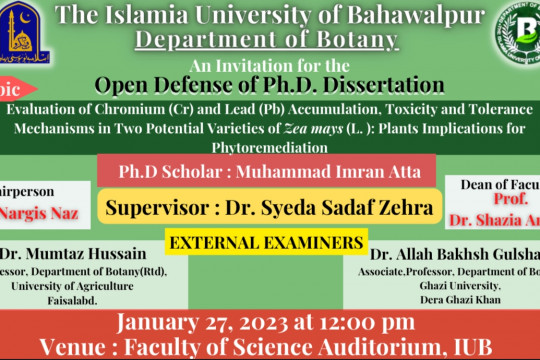 PhD open Defense at Department of Botany (III)