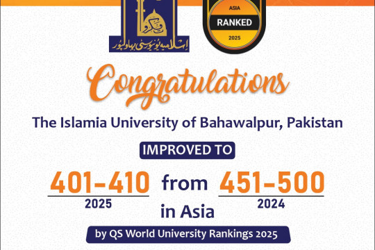 In the QS World University Rankings 2025, IUB has been included in the top 401 universities in Asia