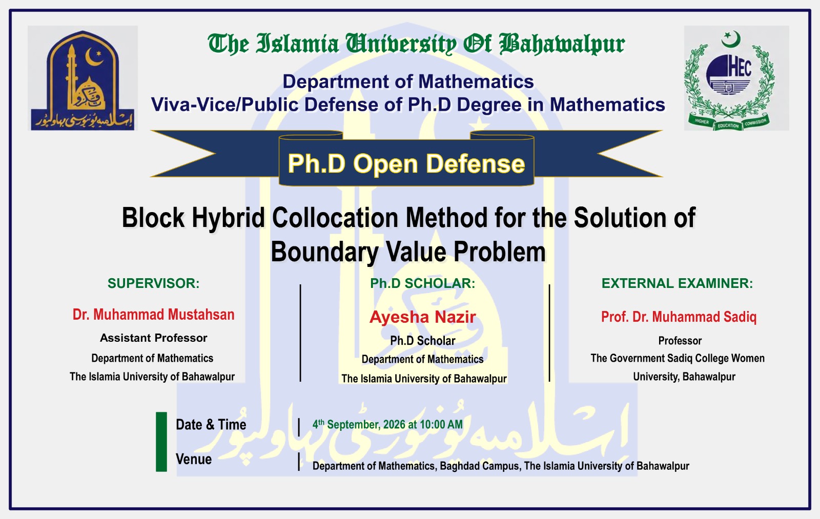 PhD Scholar Ayesha Nazir