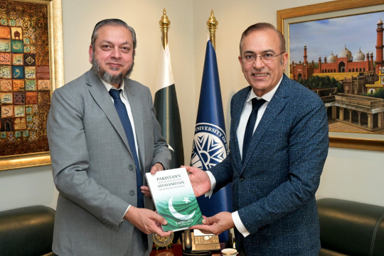 Vice Chancellor Prof. Dr. Muhammad Kamran visited NUST and met with Rector Dr. Muhammad Zahid Latif.