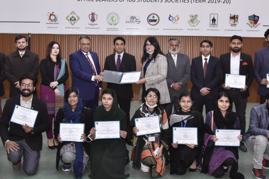 Certificate Award Distribution Ceremony Office Bearers of IUB Students Societies (Term 2019-20)