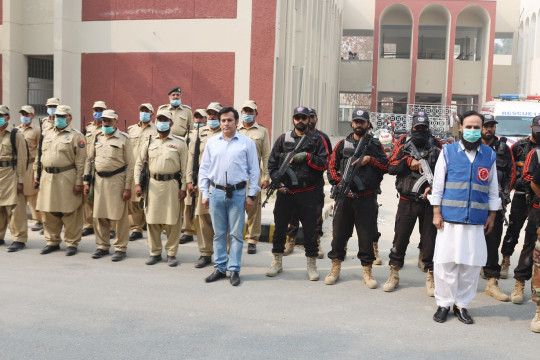 Security Drill at Baghdad ul Jadeed Campus jointly organized by IUB Security Division, CTD Punjab and Rescue 1122