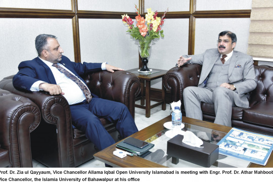 Vice Chancellor Called on Vice Chancellor, Allama Iqbal Open University, Islamabad