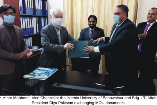 Memorandum of Understanding (MoU) between The Islamia University of Bahawalpur and Diya Pakistan