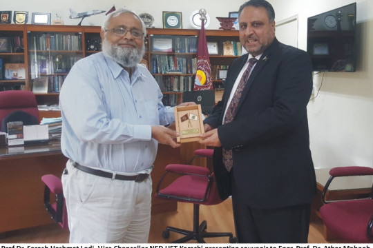 Worthy Vice Chancellor visits NED UET Karachi