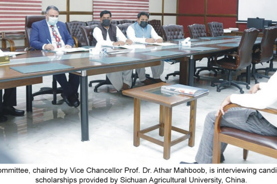 Chinese Agriculture University offered 20 scholarships for the Islamia University of Bahawalpur