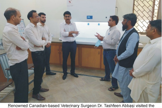 Renowned Canadian-based Veterinary Surgeon Dr. Tashfeen Abbasi visited the IUB