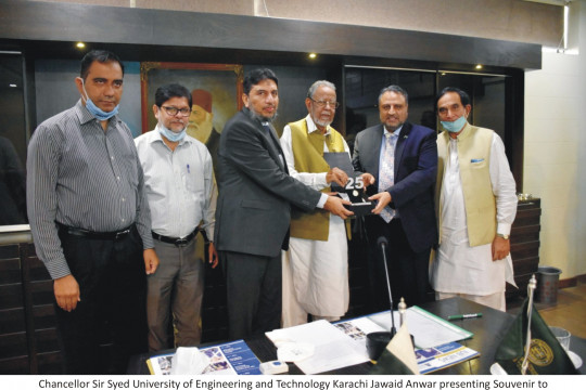 Worthy Vice Chancellor visits Sir Syed University of Engineering and Technology Karachi